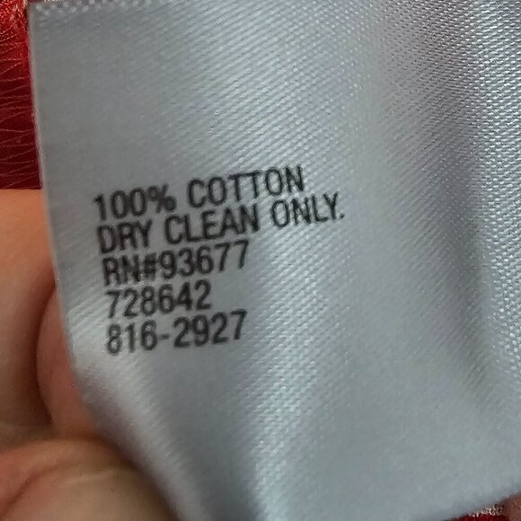 Worthington Red White Floral Geometric Retro Cigarette Ankle Pants 10 - Picture 10 of 11